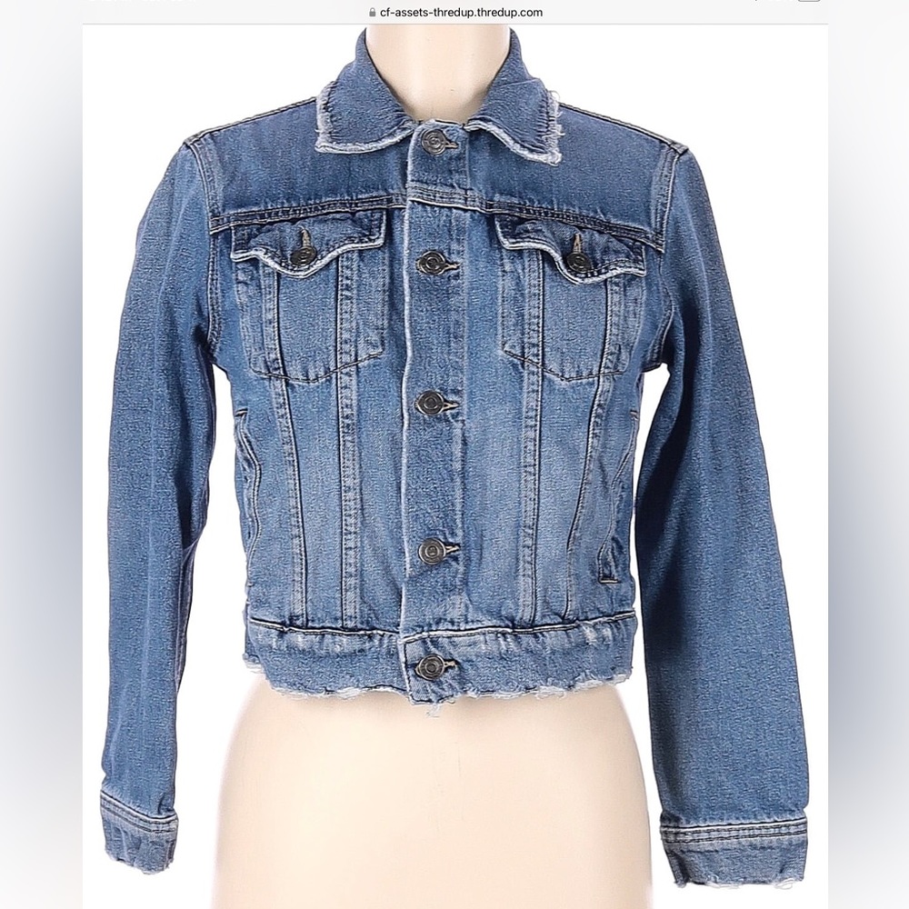 Pre-Loved Designer Current/Elliott Stylish Denim Jacket in Size Medium